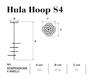 Lampa sufitowa ICONE HULA HOOP S4 - 2