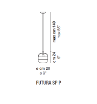 Vistosi FUTURA SP P wisząca - 4