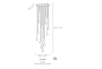 Lampa wisząca Terzani MIZU 15Q - 2