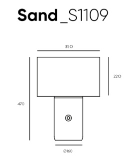 Lampa biurkowa Aromas SAND_S1109 - 2
