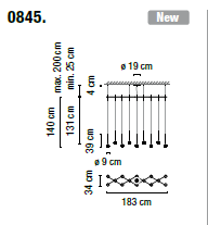 Lampa wisząca Vibia ALGORITHM 0845 - 2