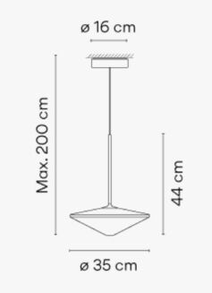 Lampa wisząca Vibia TEMPO 5780 - 5