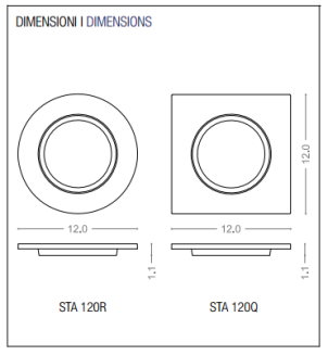 Lampa sufitowa led PURALUCE - ST 120 R25-R37 - 4