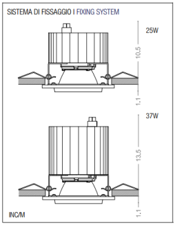 Lampa sufitowa led PURALUCE - ST 120 R25-R37 - 2