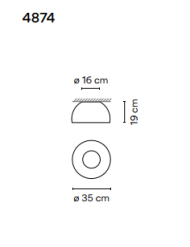 Vibia DUO 4874/4878 ceiling - 4