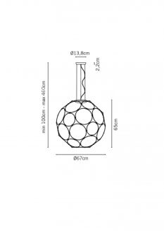 Lampa wisząca Fabbian GIRO F30A01/A03 - 4