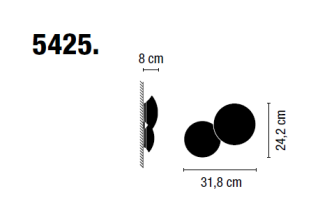 Kinkiet led VIBIA PUCK 5425/5427 - 4