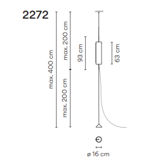 Lampa wisząca led Vibia GUISE 2272 pendant - 4