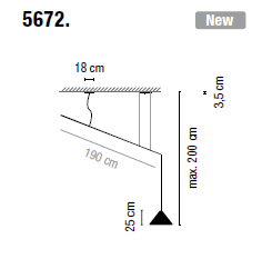 Lampa wisząca Vibia NORTH 5672 - 2