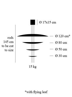 Lampa wisząca Catellani & Smith MACCHINA DELLA LUCE mod. F - 3