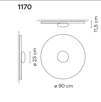 Kinkiet led Vibia TOP 1170 - 2