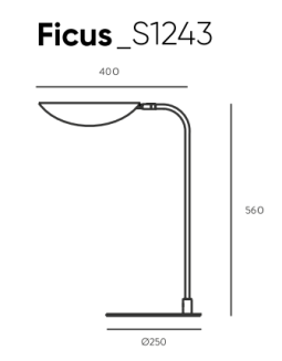 Lampa biurkowa Aromas FICUS_S1243 - 3