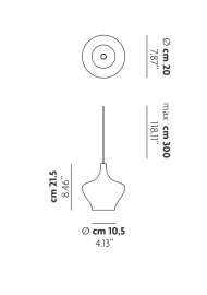 Lodes NOSTALGIA GLASS MEDIUM suspension - 6