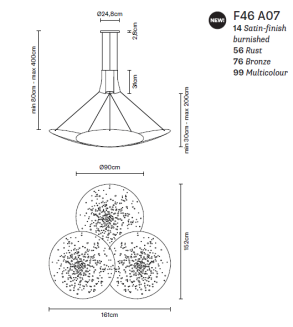 Lampa wisząca Fabbian LENS F46 - 10