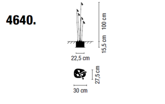 Lampa ogrodowa VIBIA BRISA 4640 - 3