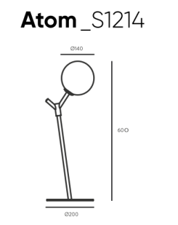 Lampa biurkowa Aromas ATOM_S1214 - 2