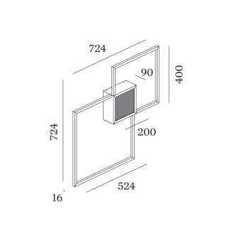 Kinkiet led Wever&Ducre VENN 1.0 - 2