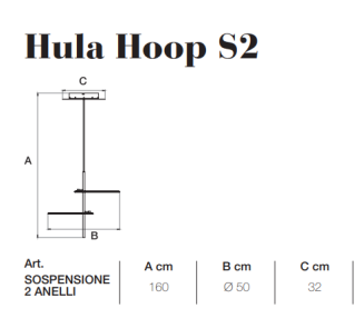 Lampa sufitowa ICONE HULA HOOP S2 - 2