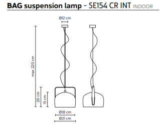 Lampa wiszącaKarman BAG - 4