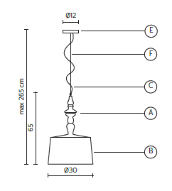 Lampa wisząca Karman Ali E Baba  SE622BS / SE624BC - 2