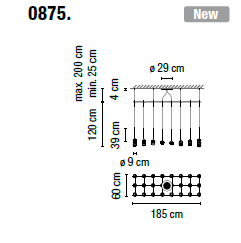 Lampa wisząca Vibia ALGORITHM 0875 - 4