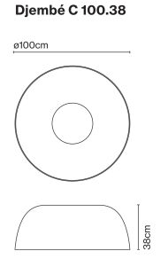 Marset Djembé stropowa 100.38 - 3