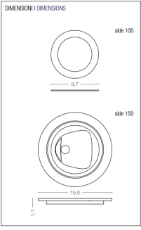 Lampa sufitowa led PURALUCE - SIDE 100-150 recessed - 6