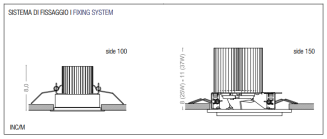 Lampa sufitowa led PURALUCE - SIDE 100-150 recessed - 5