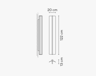 Kinkiet led Vibia KONTUR 6414/6416/6418 - 3