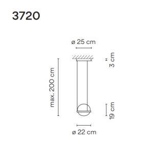 Lampa wisząca Vibia PALMA 3720 - 4