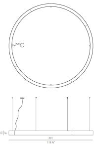 Panzeri GOLDEN RING wisząca - 9