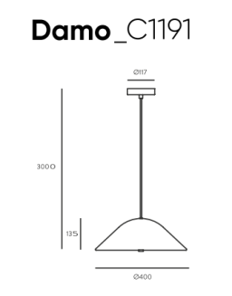 Lampa wisząca  Aromas DAMO_C1191 - 2