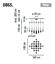 Lampa wisząca Vibia ALGORITHM 0865 - 3