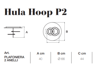 Lampa sufitowa ICONE HULA HOOP P2 - 2