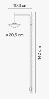 Kinkiet led Vibia TEMPO 5766 / 5767 - 6