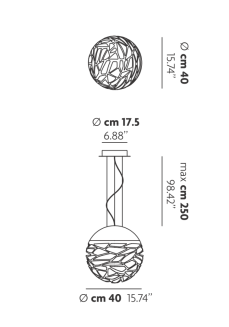 Lampa wisząca Lodes KELLY SPHERE suspension - 4