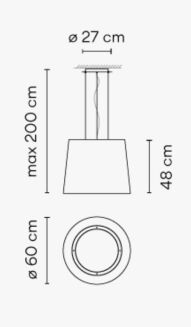 Lampa na tars Vibia WIND 4077 - 7