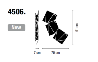Kinkiet led VIBIA ORIGAMI 4506 - 6