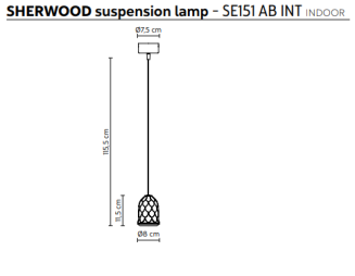 Lampa wisząca Karman SHERWOOD - 6