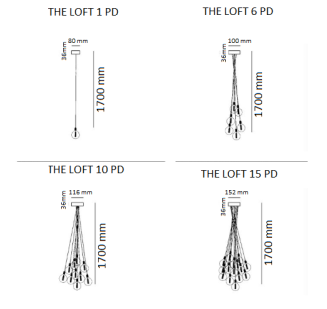Lampa wisząca MOLTO LUCE The Loft PD - 4