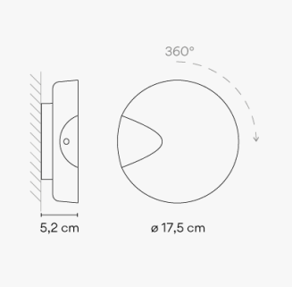Kinkiet led Vibia DOTS 4665 - 4