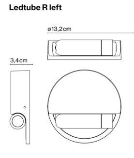 Kinkiet led Marset Ledtube R - 9