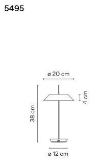 Lampa biurkowa Vibia Mayfair Mini przenośna - 44