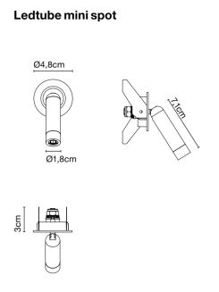 Kinkiet Marset Ledtube Mini Spot - 4