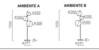 Lampa podłogowa Chors Ambiente A/B stojąca - 2