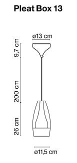 Lampa wisząca Marset Pleat Box 13 cm - 4