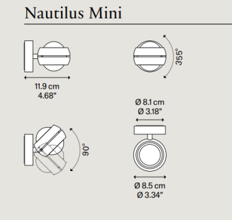 Kinkiet led Lodes NAUTILUS wall MINI - 2