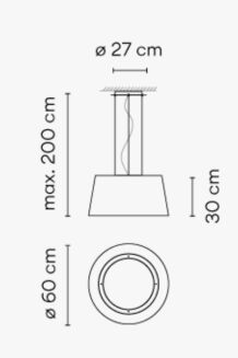 Lampa na taras Vibia WIND 4072 - 5