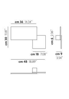 Oprazwa sufitowa / Kinkiet Lodes PUZZLE SQUARE&RECTANGLE wall/ceiling - 4