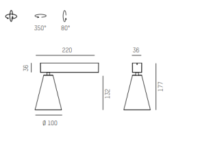 Lampa sufitowa MOLTO LUCE Cono SD natynkowa - 2